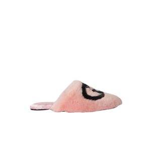 Gucci - Interlocking G Faux Fur Slippers in Pink - IT 38.5